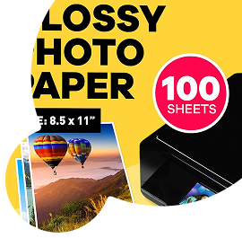 Glossy photo paper