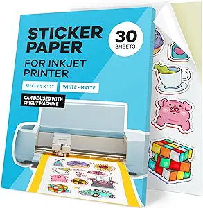 Matte sticker paper
