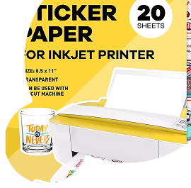 Clear sticker paper